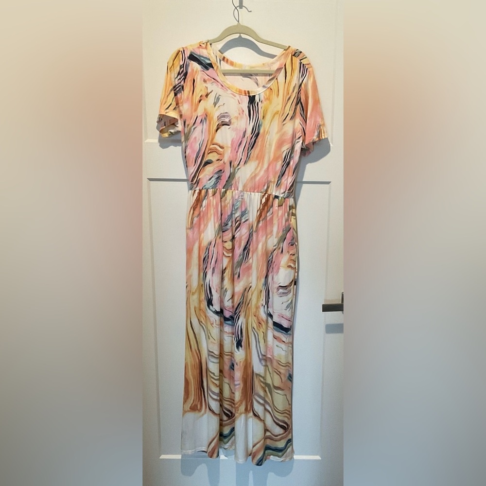 Women’s Long/Maxi Dress w/Pockets XL Soft & Comfortable/Great Condition